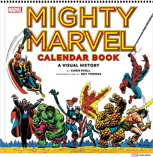Mighty Marvel Calendar Book A Visual History [HC] Cover