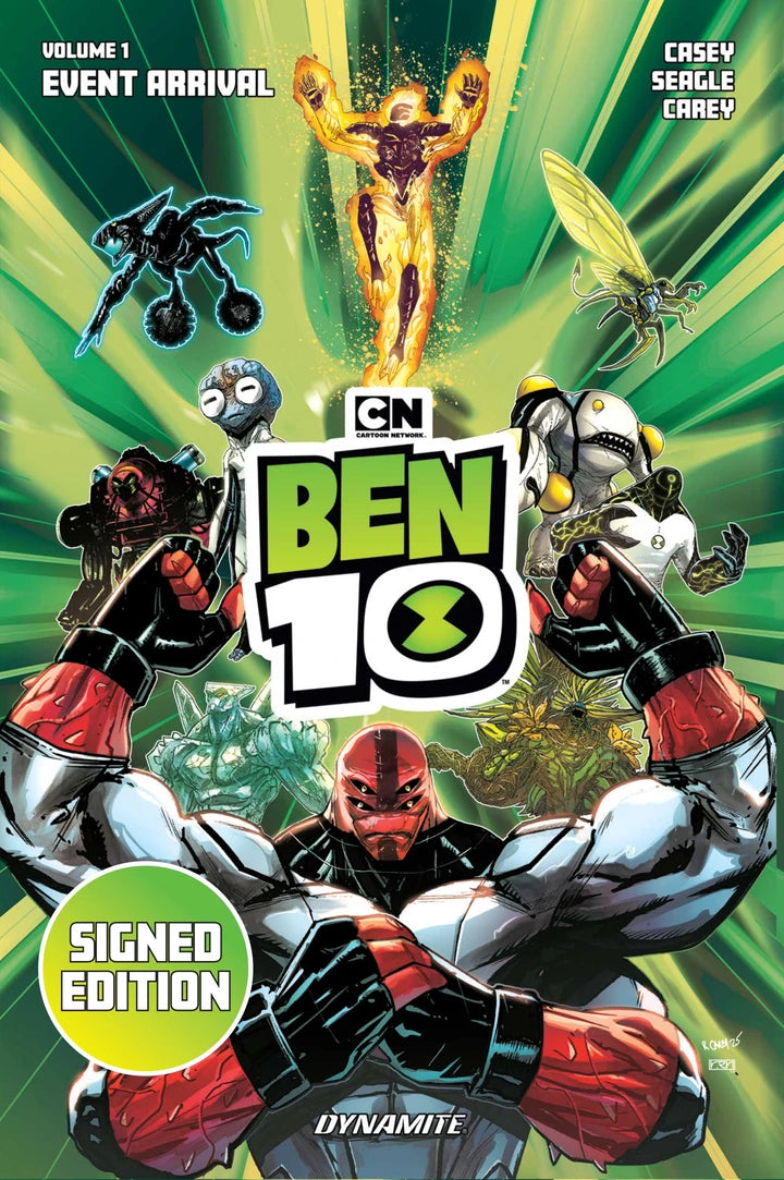 Ben 10 Vol 01 Event Arrival Signed By Joe Casey And Steven T Seagle Cvr [HC] Cover