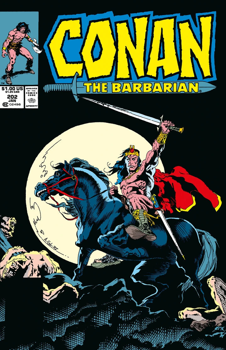 Conan The Barbarian The Original Comics Omnibus Vol 08 Direct Market Edition Armando Gil Cvr (Mr) [HC] Cover