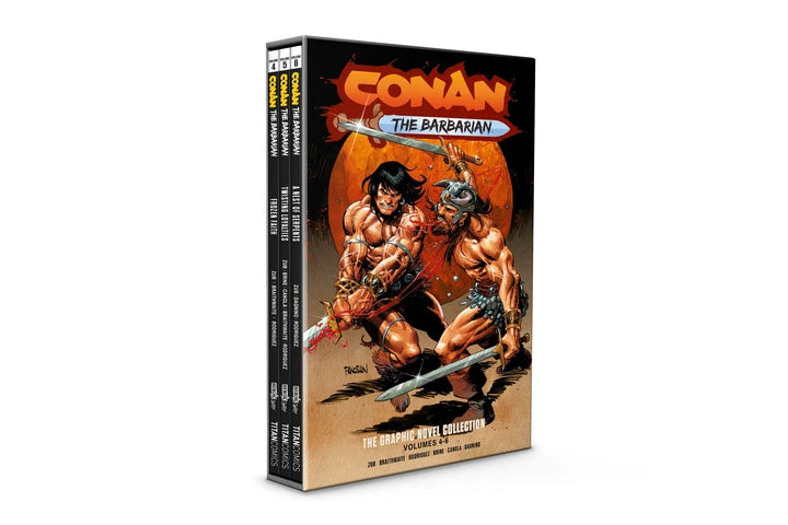 Conan The Barbarian Vol 04-06 Slipcase Set Direct Market Edition Dan Panosian Cvr (Mr) [HC] Cover