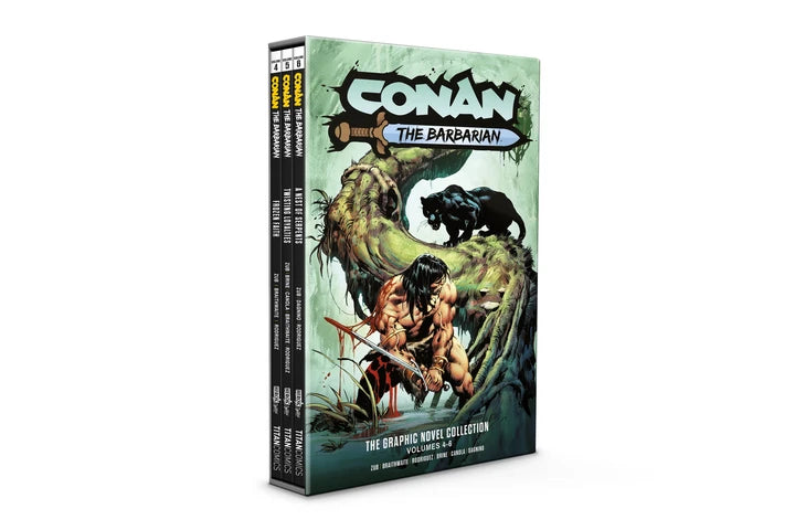 Conan The Barbarian Vol 04-06 Slipcase Set Regular Edition Roberto De La Torre (Mr) [HC] Cover