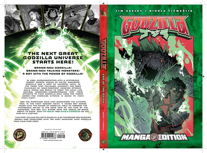 Godzilla [Kai-Sei Era]: End Of The Reign - Manga Style Edition [TP] Cover