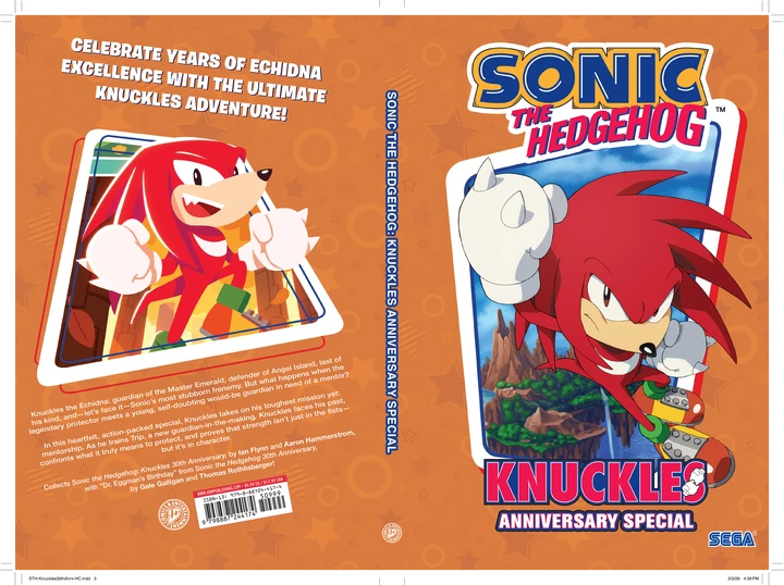 Sonic The Hedgehog: Knuckles Anniversary Special [HC] Cover