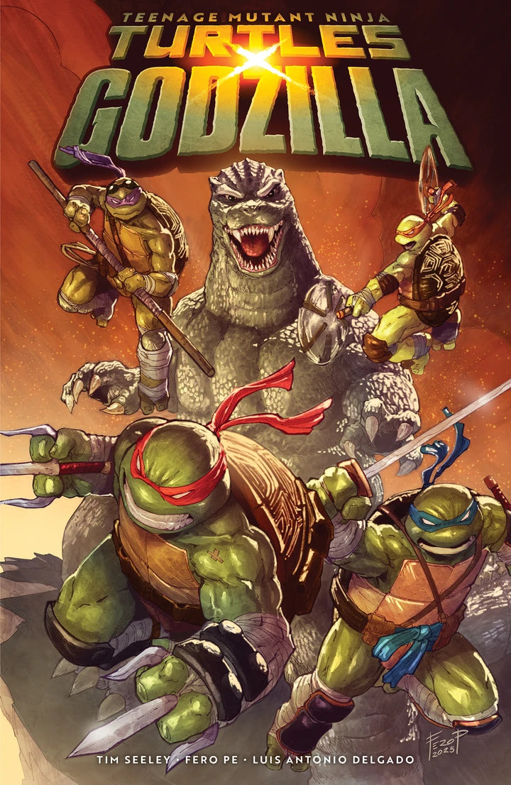 Teenage Mutant Ninja Turtles X Godzilla [TP] Cover