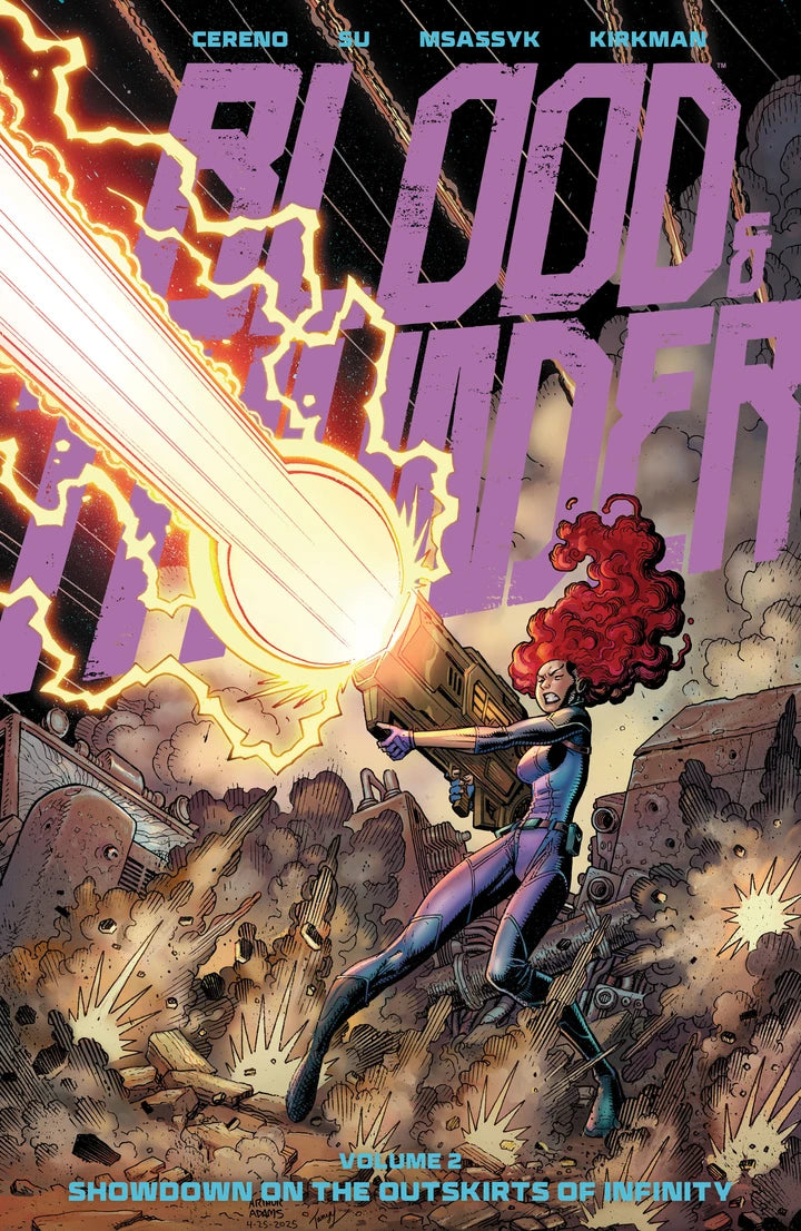 Blood & Thunder Vol 02 Showdown On The Outskirts Direct Market Exclusive Arthur Adams & Msassyk Cvr (Mr) [TP] Cover