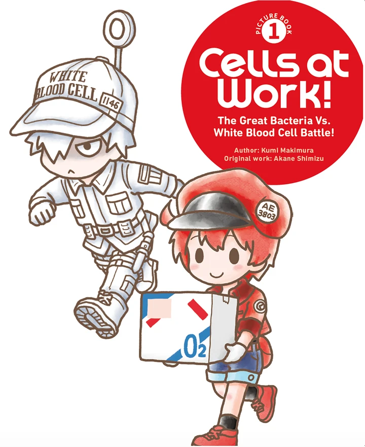 Cells At Work! Picture Book 1: The Great Bacteria Vs. White Blood Cell Battle! [HC] Cover