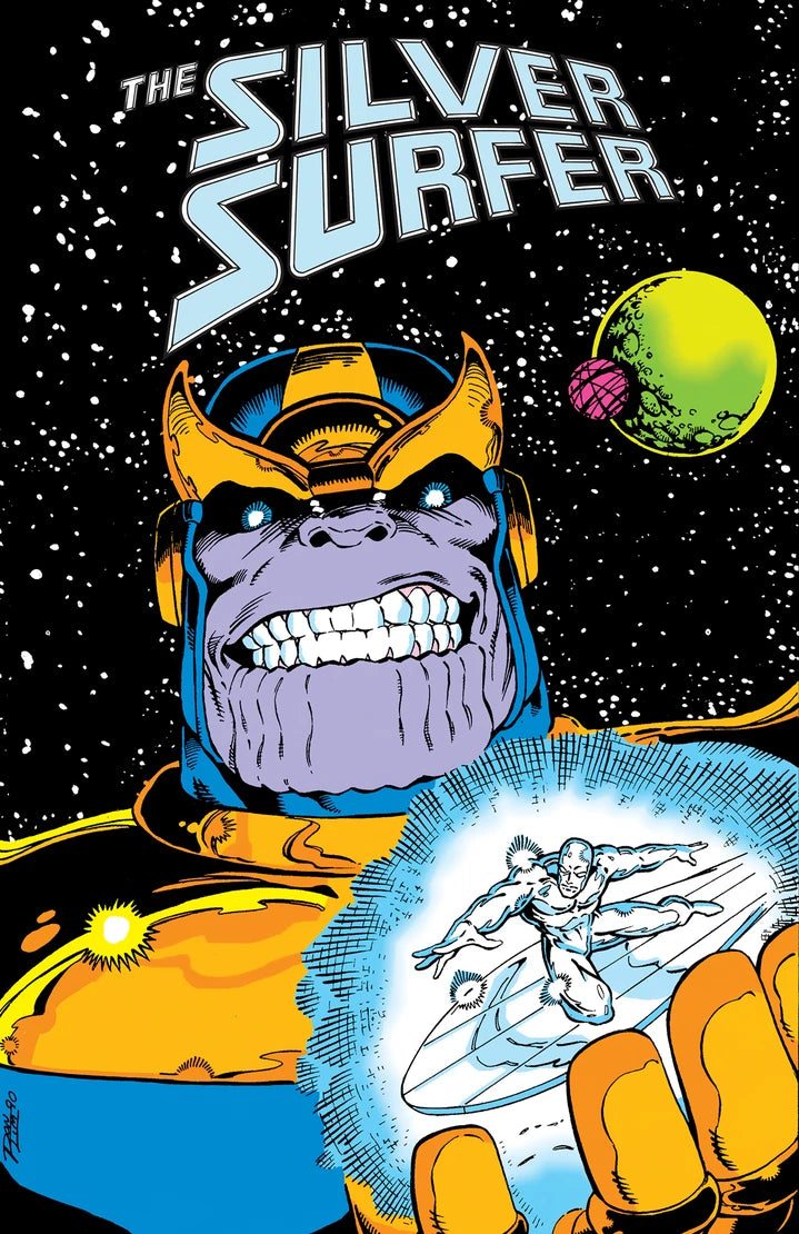 Silver Surfer: The Infinity Gauntlet Omnibus Ron Lim Marvel Age Cover [Dm Only] [HC] Cover