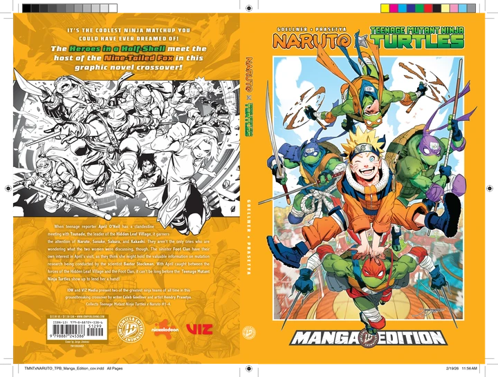 Naruto X Teenage Mutant Ninja Turtles - Manga Style Edition [TP] Cover