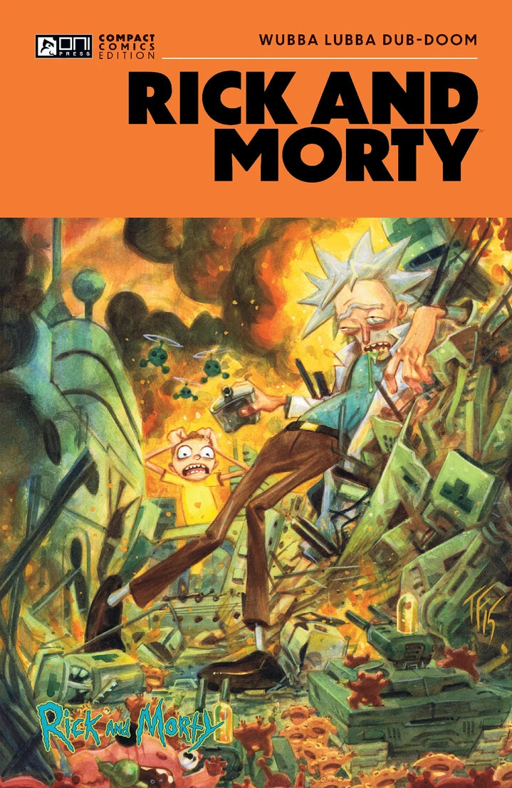 Rick And Morty Oni Compact Comics Edition Wubba Lubba Dub-Doom [TP] Cover