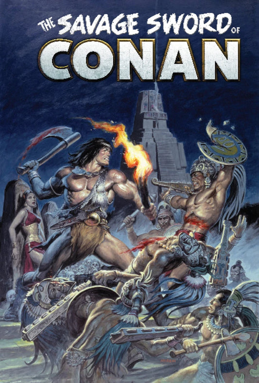 Savage Sword Of Conan The Original Comics Omnibus Vol 12 Earl Norem Direct Market Edition Cvr (Mr) [HC] Cover