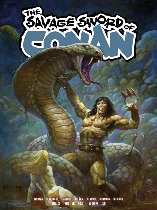 Savage Sword Of Conan Vol 05 Direct Market Edition Alex Horley Cvr (Mr) [TP] Cover