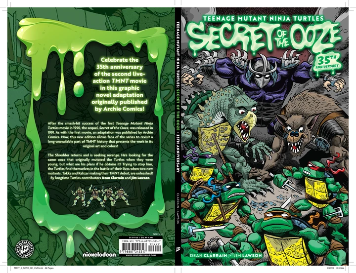Teenage Mutant Ninja Turtles: Secret Of The Ooze - 35Th Anniversary [HC] Cover