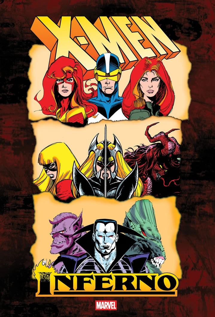 X-Men: Inferno Omnibus Silvestri/Blevins/Simonson Headshots Cover [New Printing, Dm Only] [HC] Cover