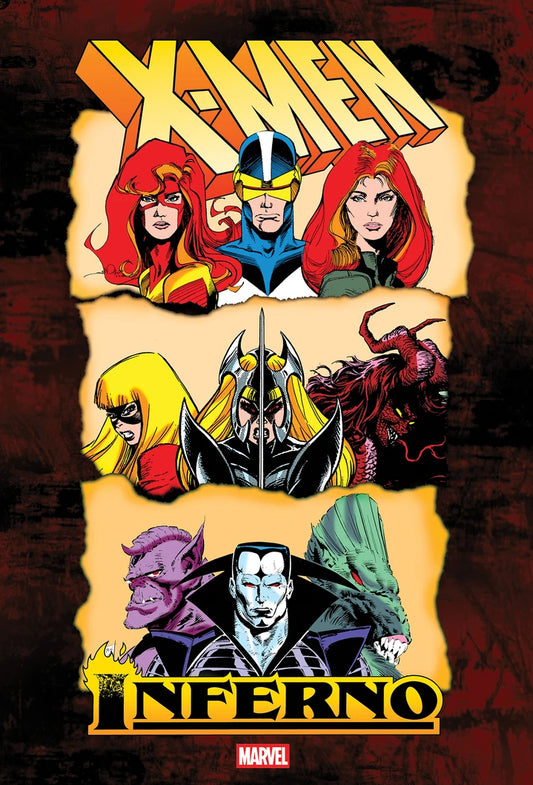 X-Men: Inferno Omnibus Silvestri/Blevins/Simonson Headshots Cover [New Printing, Dm Only] [HC] Cover